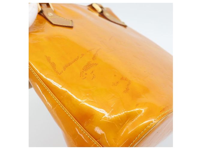 LOUIS VUITTON Borsa Monogram Vernis Houston Jaune M91121 LV Auth ep14944 Giallo - vista 8
