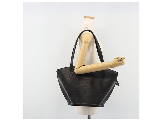 LOUIS VUITTON Borsa a tracolla shopping Epi Saint Jacques Nera M52262 Auth bs35780V Nero - vista 22