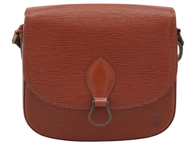 Borsa a Spalla LOUIS VUITTON Epi Saint Cloud GM Marrone M52193 LV Auth ep15008 - vista 13