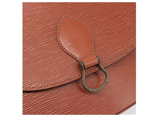 Borsa a Spalla LOUIS VUITTON Epi Saint Cloud GM Marrone M52193 LV Auth ep15008 - vista 19