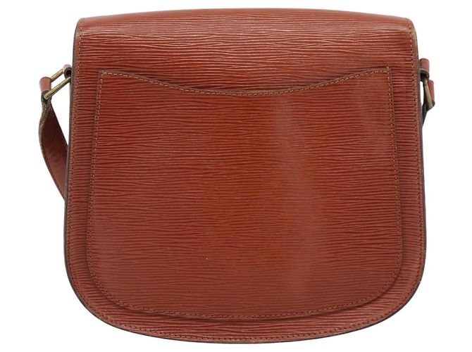 Borsa a Spalla LOUIS VUITTON Epi Saint Cloud GM Marrone M52193 LV Auth ep15008 - vista 2