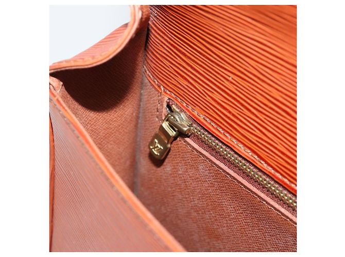Borsa a Spalla LOUIS VUITTON Epi Saint Cloud GM Marrone M52193 LV Auth ep15008 - vista 26