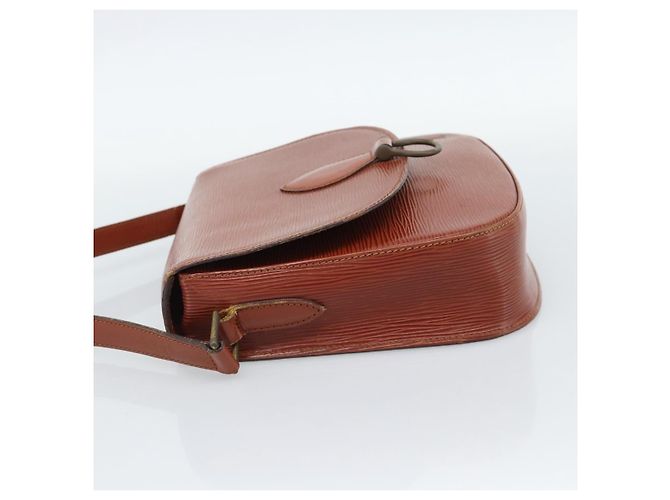 Borsa a Spalla LOUIS VUITTON Epi Saint Cloud GM Marrone M52193 LV Auth ep15008 - vista 3