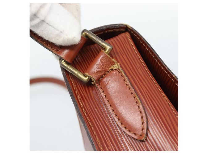 Borsa a Spalla LOUIS VUITTON Epi Saint Cloud GM Marrone M52193 LV Auth ep15008 - vista 9