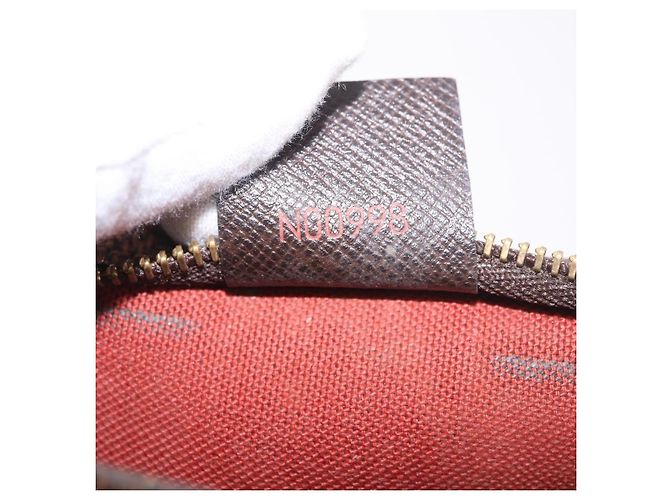 LOUIS VUITTON Damier Ebene Trousse Make Up Pouch N51982 LV Auth 189142 - vista 12