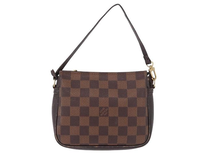 LOUIS VUITTON Damier Ebene Trousse Make Up Pouch N51982 LV Auth 189142 - vista 13