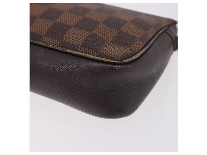 LOUIS VUITTON Damier Ebene Trousse Make Up Pouch N51982 LV Auth 189142 - vista 16