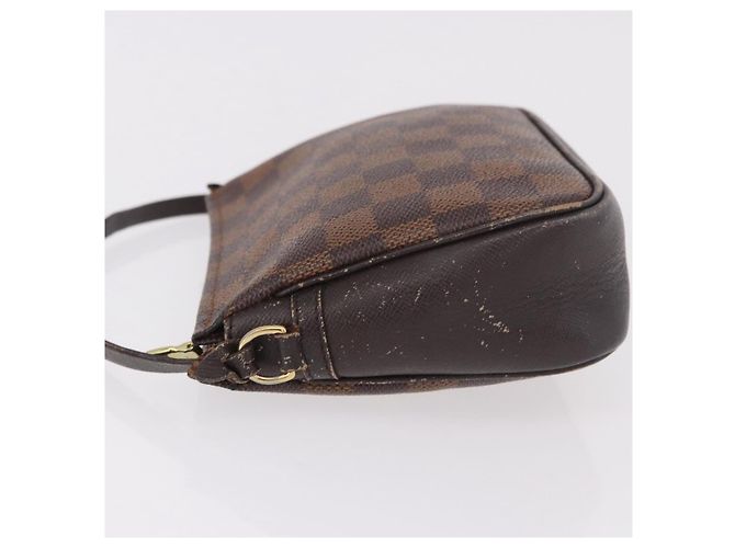 LOUIS VUITTON Damier Ebene Trousse Make Up Pouch N51982 LV Auth 189142 - vista 4