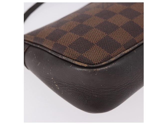 LOUIS VUITTON Damier Ebene Trousse Make Up Pouch N51982 LV Auth 189142 - vista 9