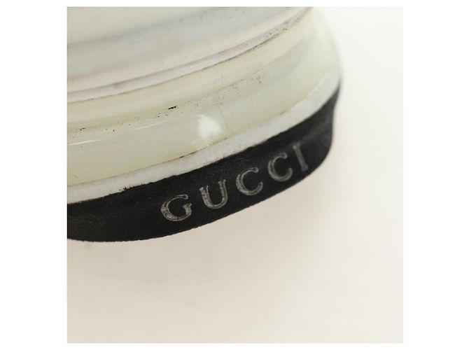 GUCCI Run Sneaker aus Leder Weiß Auth 190306M - Ansicht 13