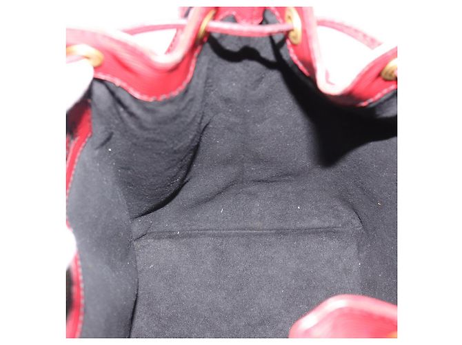Borsa a Spalla LOUIS VUITTON Epi Petit Noe Rosso M44107 LV Auth ka5050A - vista 17