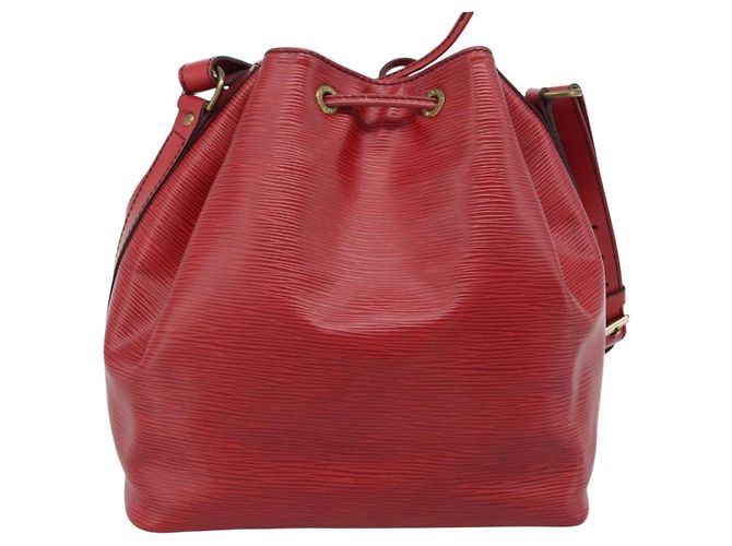 Borsa a Spalla LOUIS VUITTON Epi Petit Noe Rosso M44107 LV Auth ka5050A - vista 2