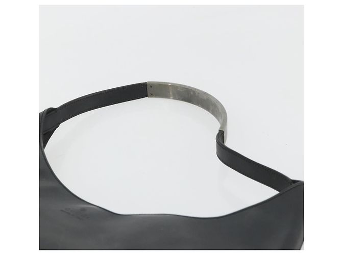 Borsa a Spalla GUCCI in Pelle Nera Argento 001 3297 Auth 187862 Nero - vista 14