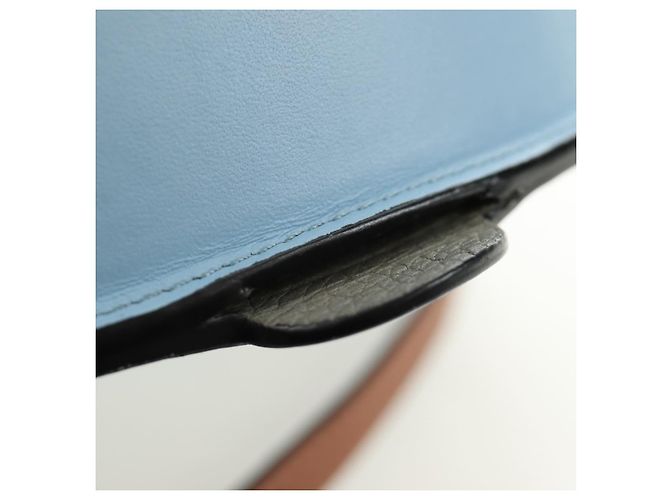 LOEWE Studio Ghibli My Neighbor Totoro Heel Pouch Pelle Blu Autentico 167429SM - vista 25