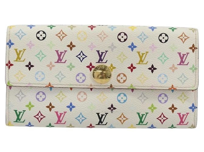 LOUIS VUITTON Portafoglio Sarah Multicolor Bianco M93532 LV Auth 189570 - vista 13