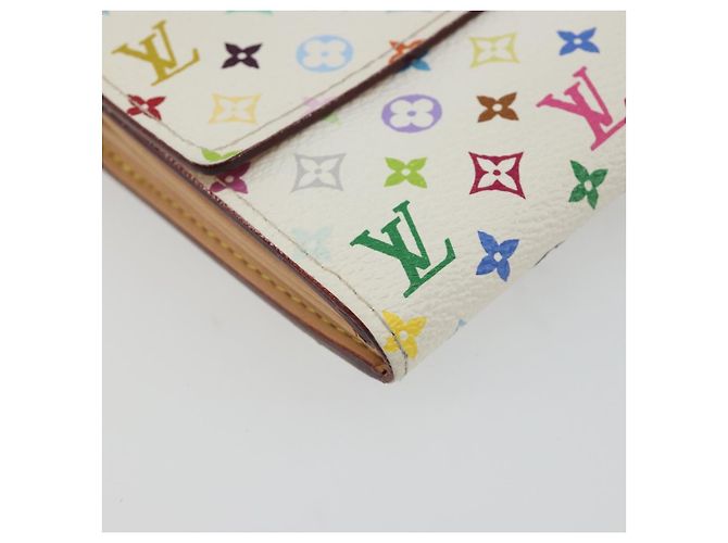 LOUIS VUITTON Portafoglio Sarah Multicolor Bianco M93532 LV Auth 189570 - vista 15