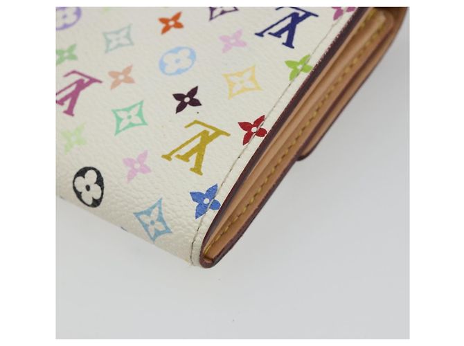 LOUIS VUITTON Portafoglio Sarah Multicolor Bianco M93532 LV Auth 189570 - vista 16