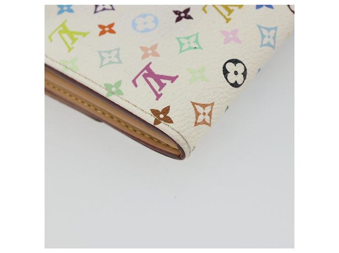 LOUIS VUITTON Portafoglio Sarah Multicolor Bianco M93532 LV Auth 189570 - vista 17