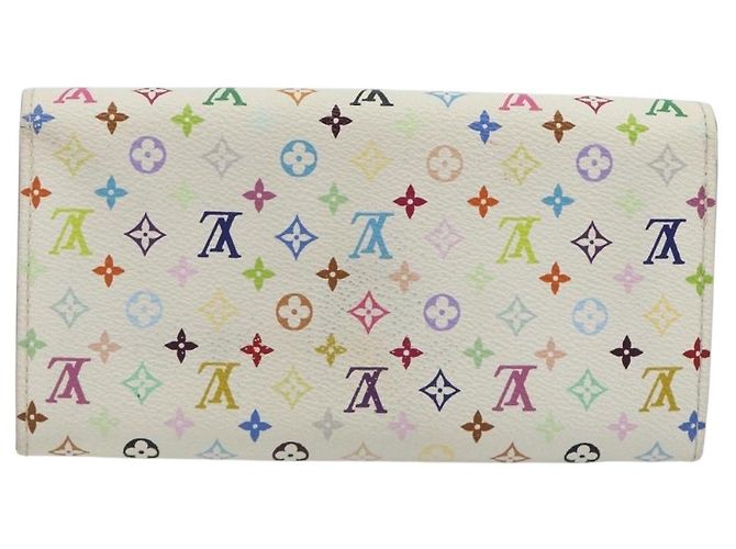 LOUIS VUITTON Portafoglio Sarah Multicolor Bianco M93532 LV Auth 189570 - vista 2