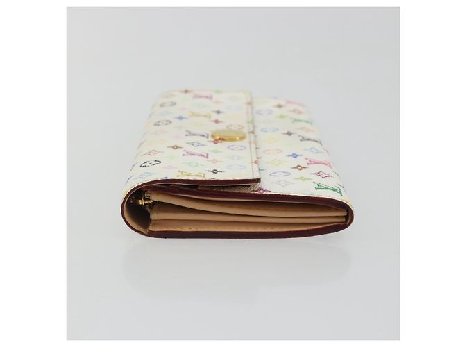 LOUIS VUITTON Portafoglio Sarah Multicolor Bianco M93532 LV Auth 189570 - vista 4
