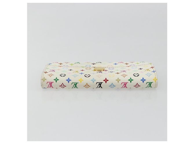 LOUIS VUITTON Portafoglio Sarah Multicolor Bianco M93532 LV Auth 189570 - vista 5