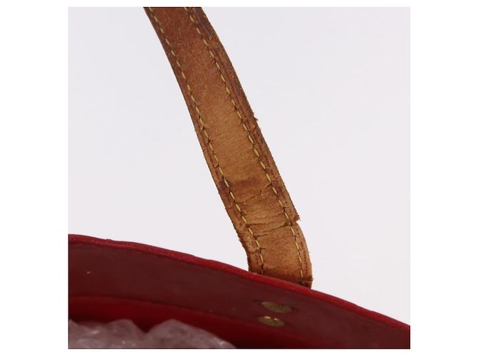 LOUIS VUITTON Monogram Vernis Reade PM Hand Bag Red Rouge M91088 LV Auth BA13792 Rosso - vista 10