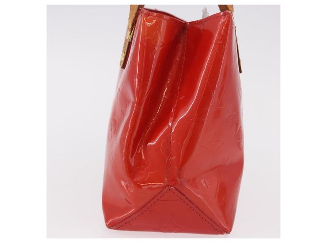 LOUIS VUITTON Monogram Vernis Reade PM Hand Bag Red Rouge M91088 LV Auth BA13792 Rosso - vista 4