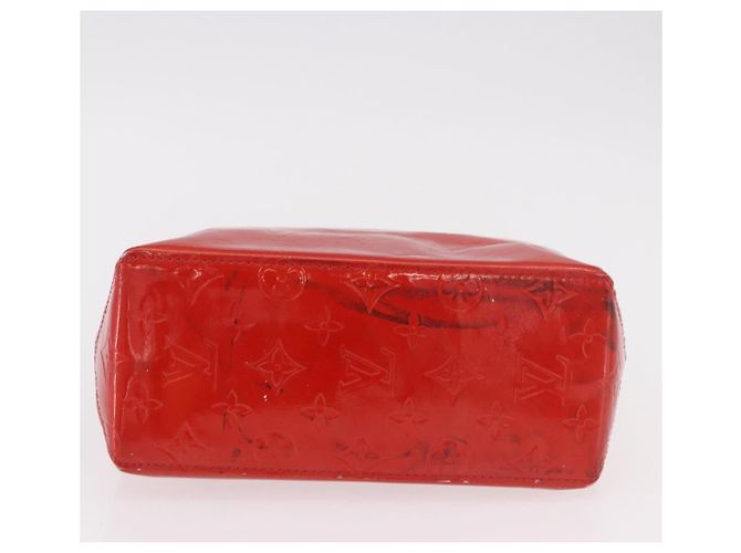 LOUIS VUITTON Monogram Vernis Reade PM Hand Bag Red Rouge M91088 LV Auth BA13792 Rosso - vista 5
