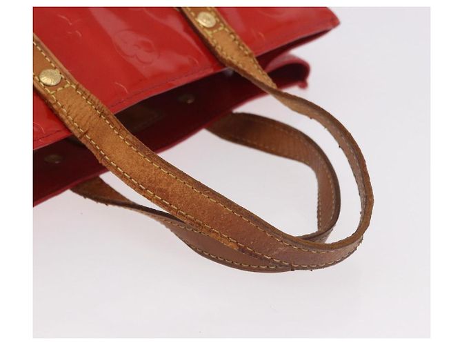 LOUIS VUITTON Monogram Vernis Reade PM Hand Bag Red Rouge M91088 LV Auth BA13792 Rosso - vista 7