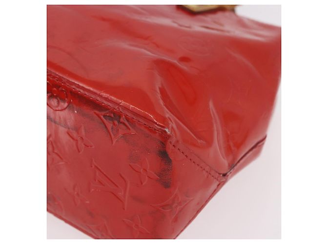 LOUIS VUITTON Monogram Vernis Reade PM Hand Bag Red Rouge M91088 LV Auth BA13792 Rosso - vista 9