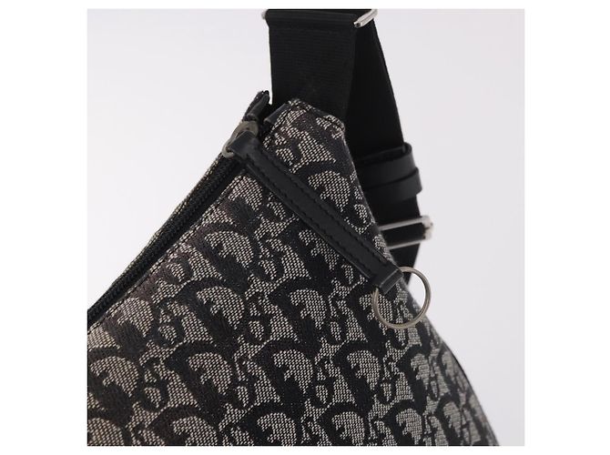 Borsa a tracolla Christian Dior Trotter Canvas Navy Silver Auth ka4978 Argento Blu navy - vista 19