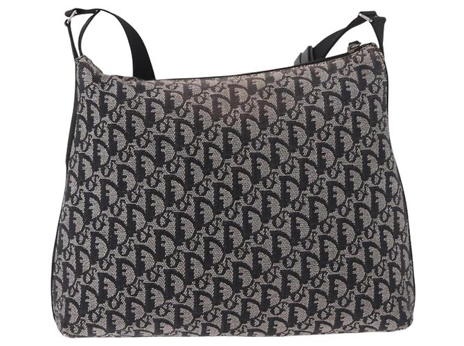 Borsa a tracolla Christian Dior Trotter Canvas Navy Silver Auth ka4978 Argento Blu navy - vista 2