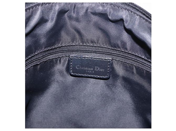 Borsa a tracolla Christian Dior Trotter Canvas Navy Silver Auth ka4978 Argento Blu navy - vista 20
