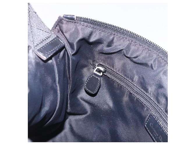 Borsa a tracolla Christian Dior Trotter Canvas Navy Silver Auth ka4978 Argento Blu navy - vista 23