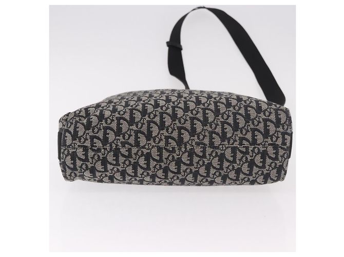 Borsa a tracolla Christian Dior Trotter Canvas Navy Silver Auth ka4978 Argento Blu navy - vista 6