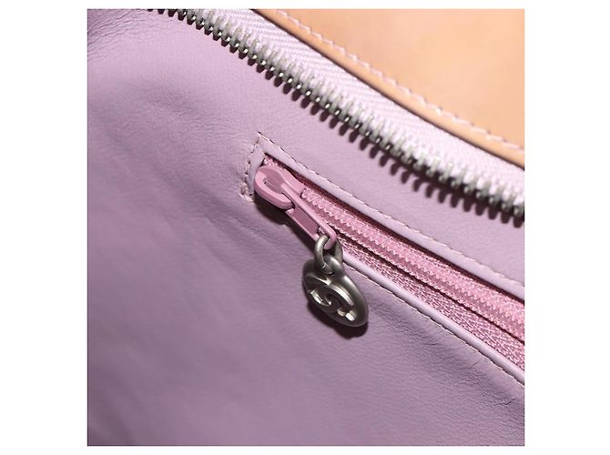 CHANEL Matelasse Reprint Tote Bag Lackleder Beige CC Auth 189771M - Ansicht 22