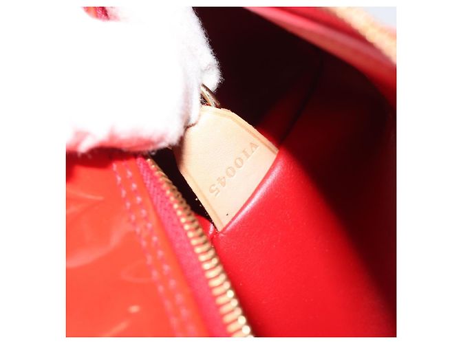 LOUIS VUITTON Borsa Monogram Vernis Bedford Rouge M91328 LV Auth 189592A Rosso - vista 12