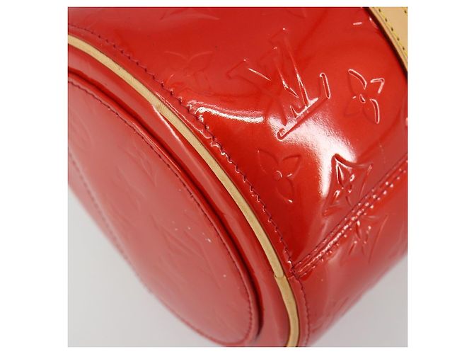 LOUIS VUITTON Borsa Monogram Vernis Bedford Rouge M91328 LV Auth 189592A Rosso - vista 15