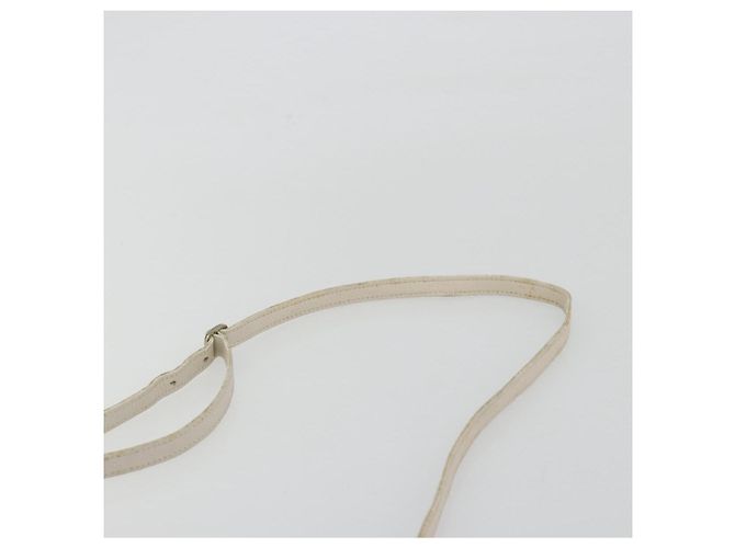 Borsa a Spalla SAINT LAURENT in Pelle Bianco Oro Auth bs35823 D'oro - vista 8