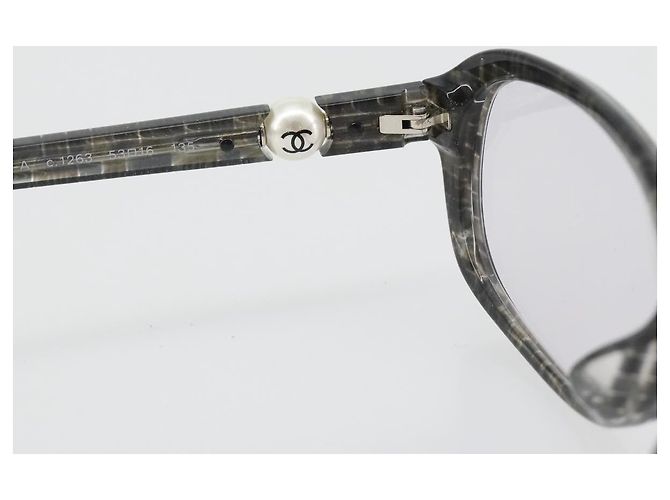 Gafas de sol CHANEL de plástico Marrón CC Auth bs35741 Castaño - vista 10
