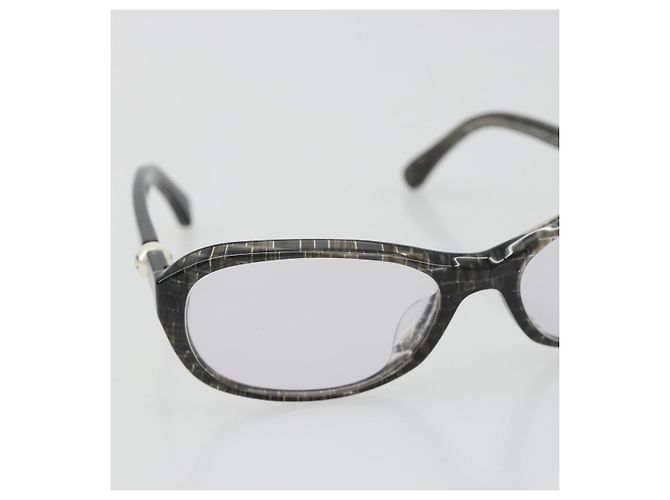 Gafas de sol CHANEL de plástico Marrón CC Auth bs35741 Castaño - vista 5