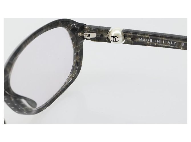 Gafas de sol CHANEL de plástico Marrón CC Auth bs35741 Castaño - vista 9