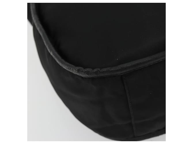 Borsa a tracolla PRADA Nylon Nero Argento Auth 190337A - vista 15