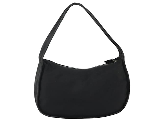 Borsa a tracolla PRADA Nylon Nero Argento Auth 190337A - vista 2