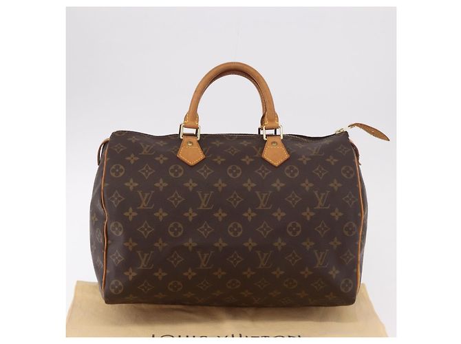 LOUIS VUITTON Bolsa Monogram Speedy 35 M41524 LV Auth BA13690V Monograma - vista 12