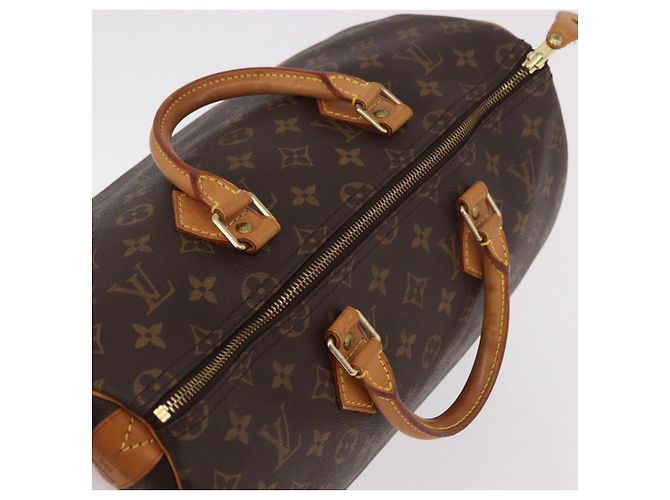 LOUIS VUITTON Bolsa Monogram Speedy 35 M41524 LV Auth BA13690V Monograma - vista 6