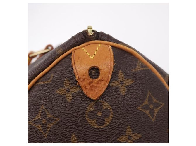 LOUIS VUITTON Bolsa Monogram Speedy 35 M41524 LV Auth BA13690V Monograma - vista 9