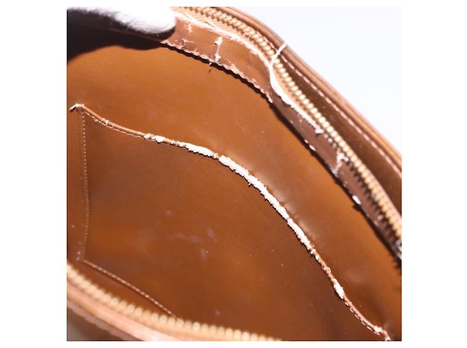 LOUIS VUITTON Borsa Monogram Vernis Houston Bronze M91122 LV Auth bs35800 Bronzo - vista 11
