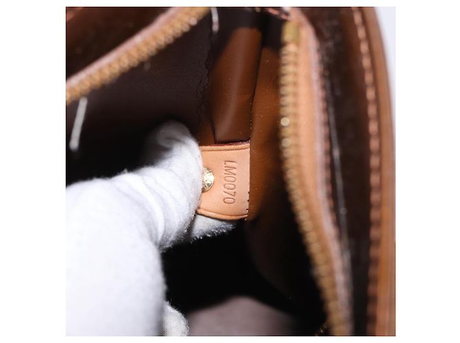 LOUIS VUITTON Borsa Monogram Vernis Houston Bronze M91122 LV Auth bs35800 Bronzo - vista 12
