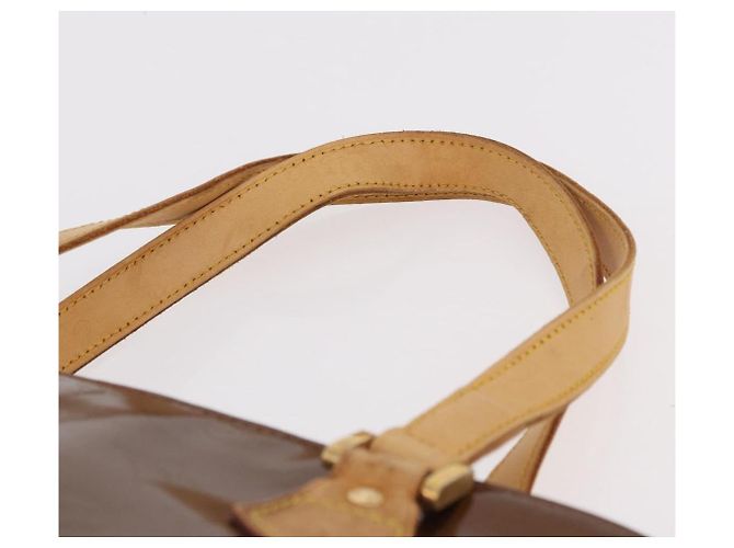 LOUIS VUITTON Borsa Monogram Vernis Houston Bronze M91122 LV Auth bs35800 Bronzo - vista 14
